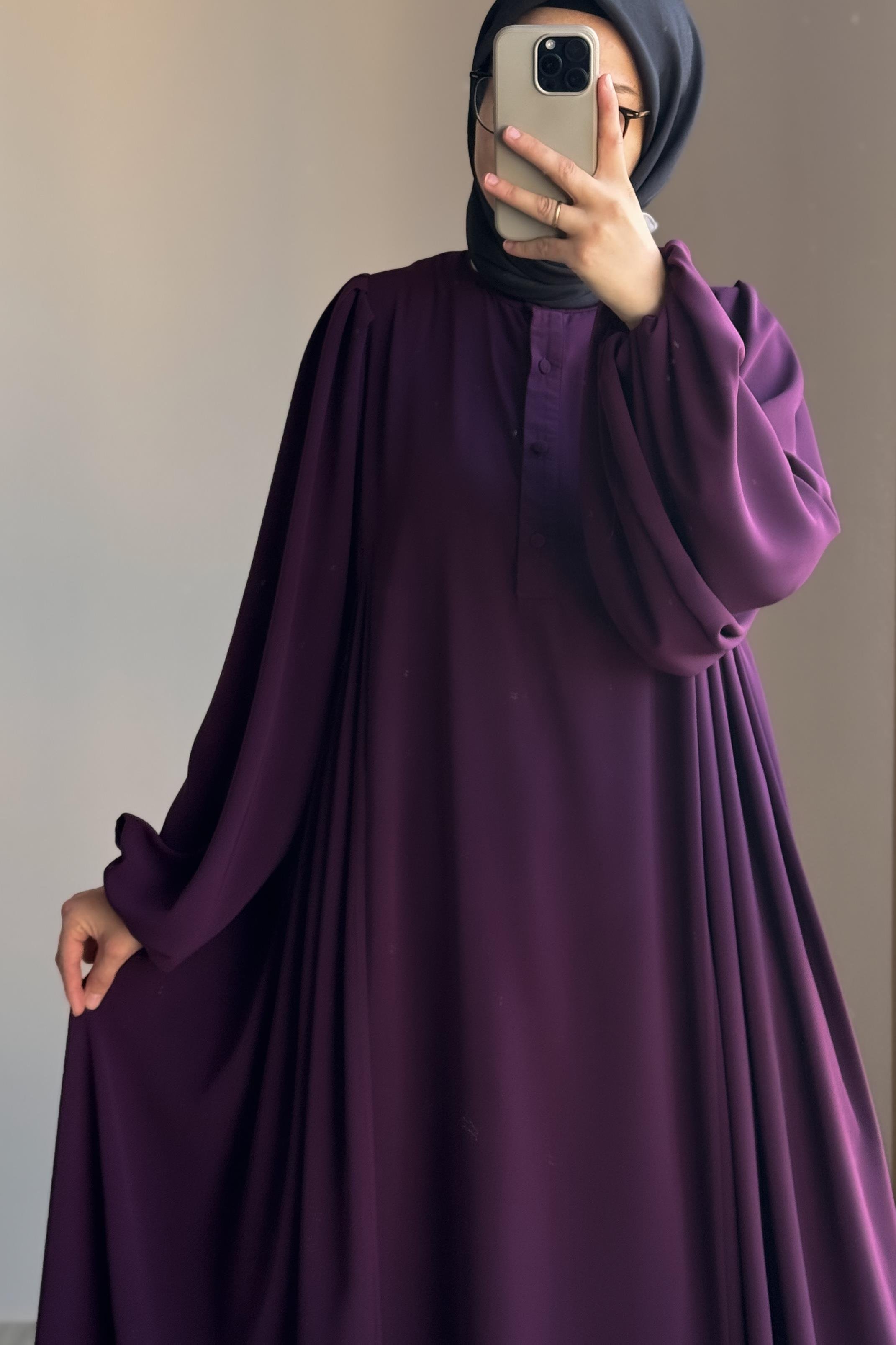 Ande Tesettür, Sofia Elbise, Sofia Elbise - Mürdüm