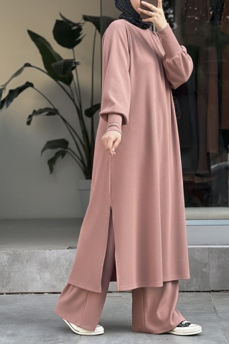 Ande Tesettür, Triko Takım, Triko Takım - Rose