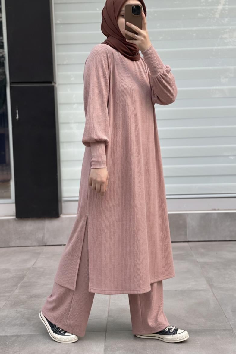 Ande Tesettür, Triko Takım, Triko Takım - Rose