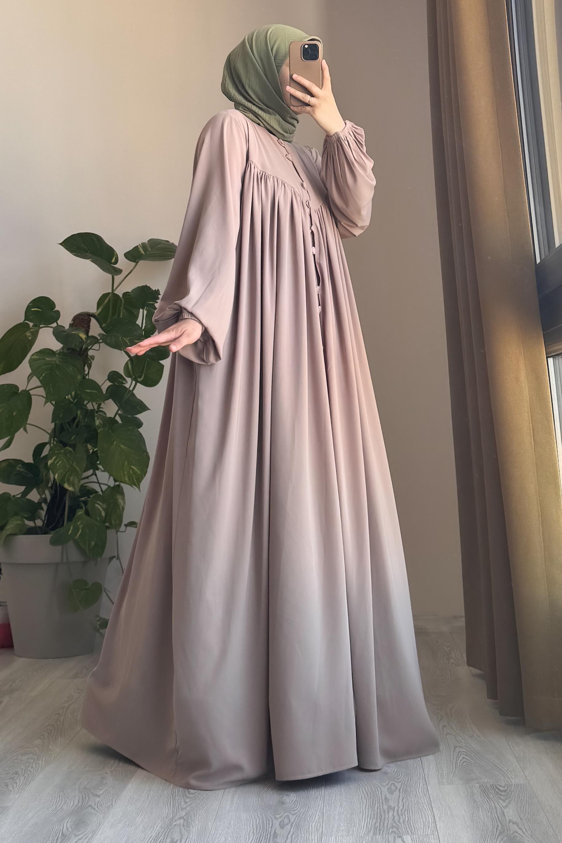 ANDE TESETTÜR, V Robalı Ferace, V Robalı Ferace - Bej