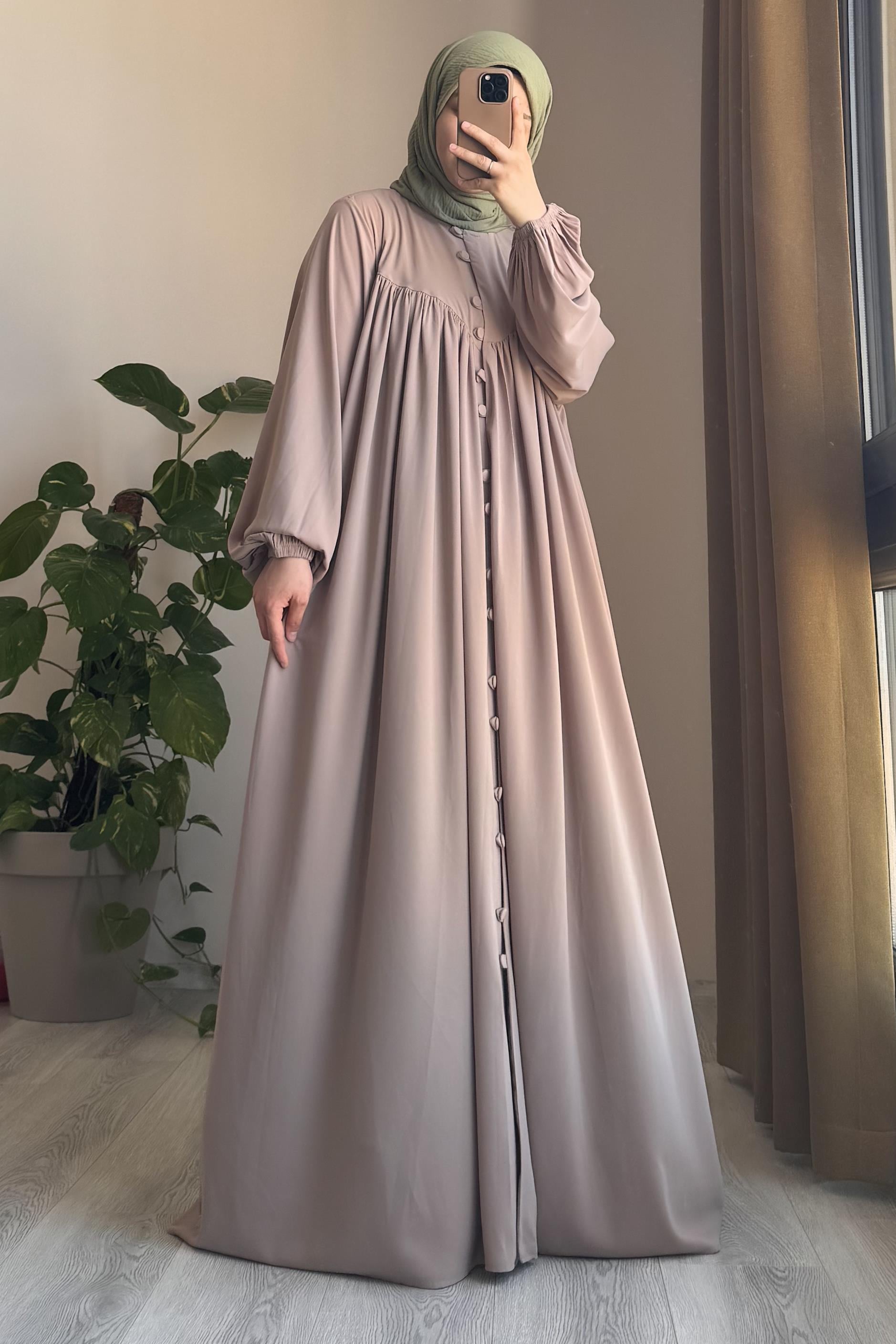 ANDE TESETTÜR, V Robalı Ferace, V Robalı Ferace - Bej