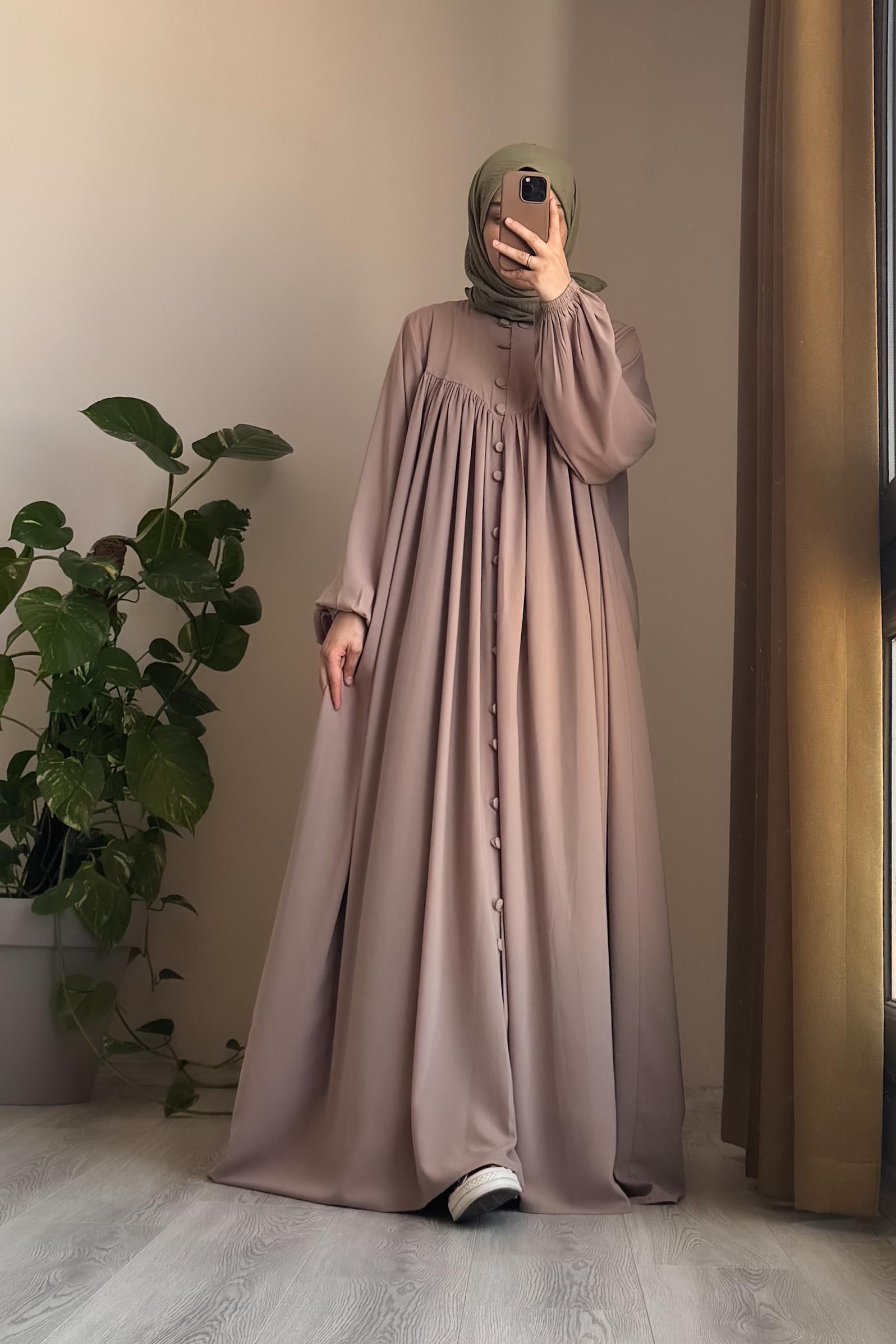 ANDE TESETTÜR, V Robalı Ferace, V Robalı Ferace - Bej