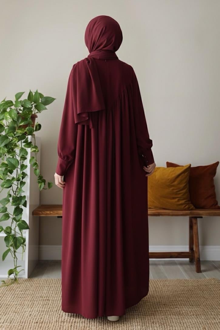 Ande Tesettür, Visal Elbise, Visal Elbise - Bordo