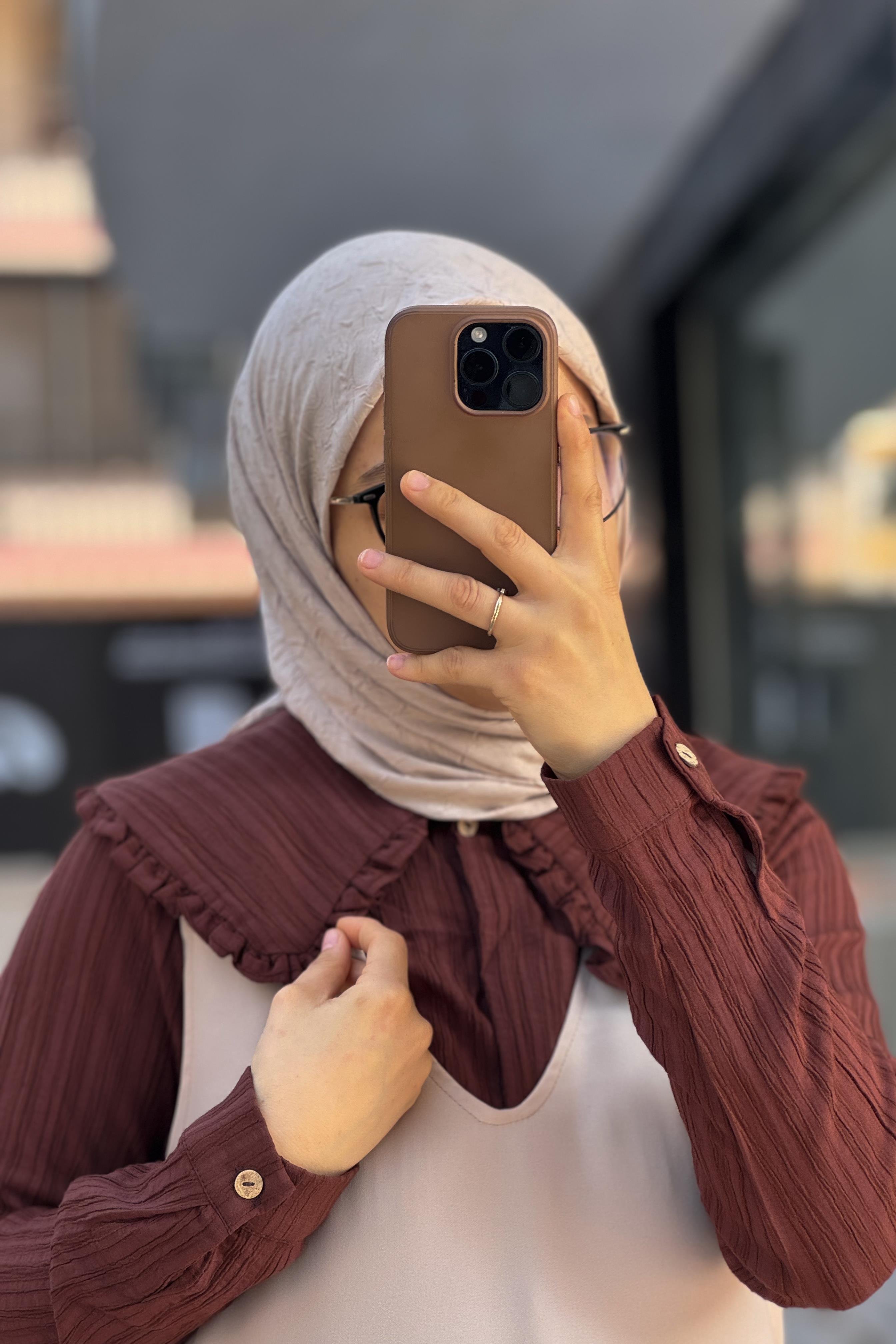 ANDE TESETTÜR, Yakalı Gömlek, Yakalı Gömlek- Kahve