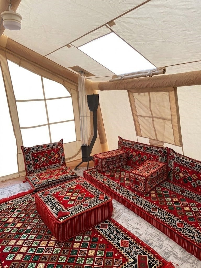 Çadır Dünyası 4 Mevsim Sobalı Kamp Çadırı - 320x250 cm Geniş Yaşam Alanı, 420D Oxford Su Geçirmez Kumaş, Profesyonel Kışlık Çadır
