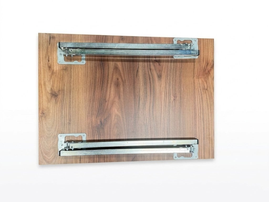 Çadır Dünyası Katlanır MDF Kamp Masası (50x70 cm) - Hafif Alüminyum Ayaklı, Taşınabilir Mini Piknik, Balkon ve Plaj Masası