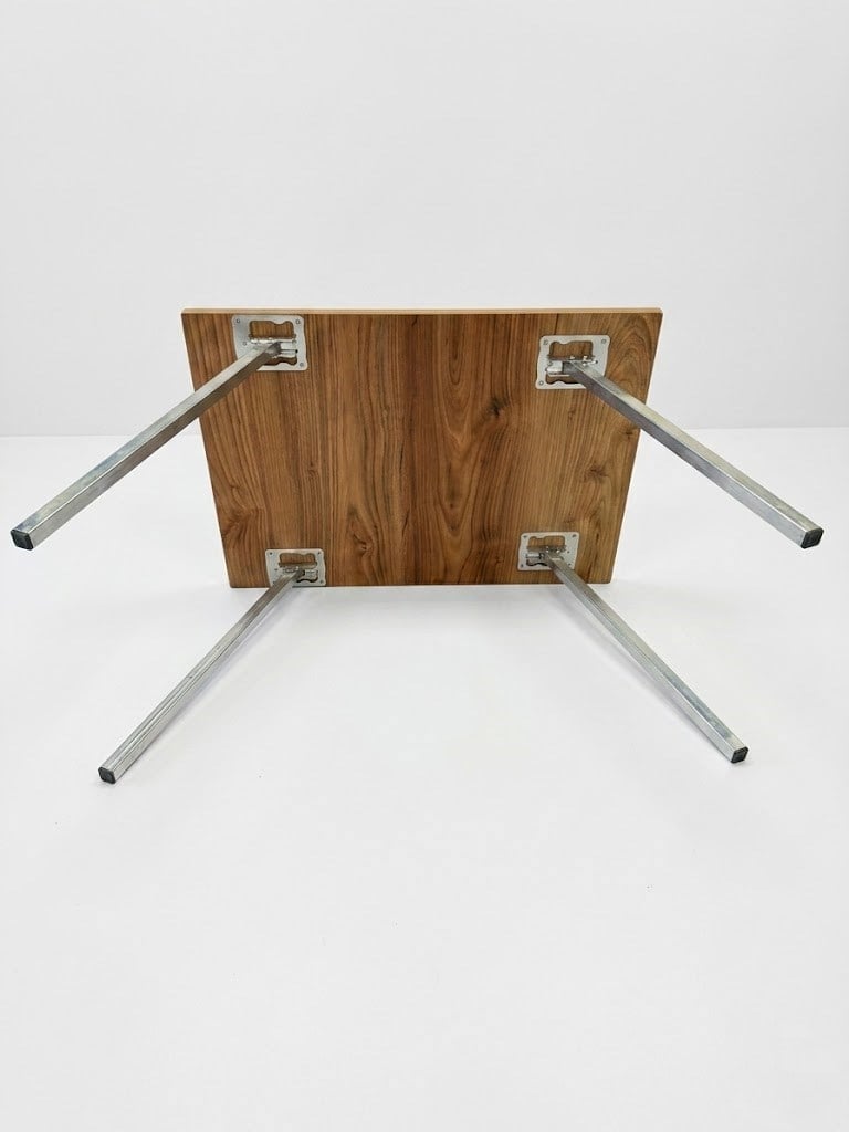 Çadır Dünyası Katlanır MDF Kamp Masası (50x70 cm) - Hafif Alüminyum Ayaklı, Taşınabilir Mini Piknik, Balkon ve Plaj Masası