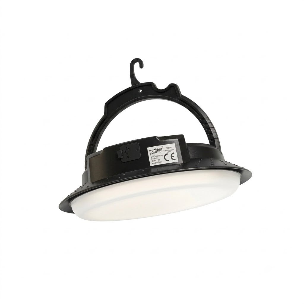 Çadır Dünyası Panther PT-388 Solar Panelli Dimmerli USB Şarjlı Kamp Lambası 2000 Lümen
