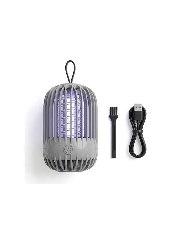 Çadır Dünyası Panther PT-Z614 2'si 1 Arada Sinek Öldürücü ve Gece Lambası - 360° UV LED, 1200mAh Şarjlı, Sessiz ve Kimyasalsız Haşere Kovucu