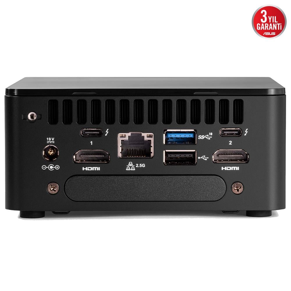 ASUS NUC12 Pro Tall Kit - RNUC12WSHI700002I - Intel® Core™ i7-1260P - Barebone (RAM Yok, Disc Yok)  FreeDOS Mini PC