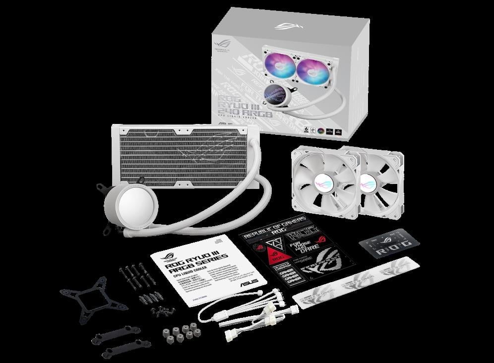 ASUS ROG RYUO III 240 ARGB BEYAZ SIVI SOĞUTUCU