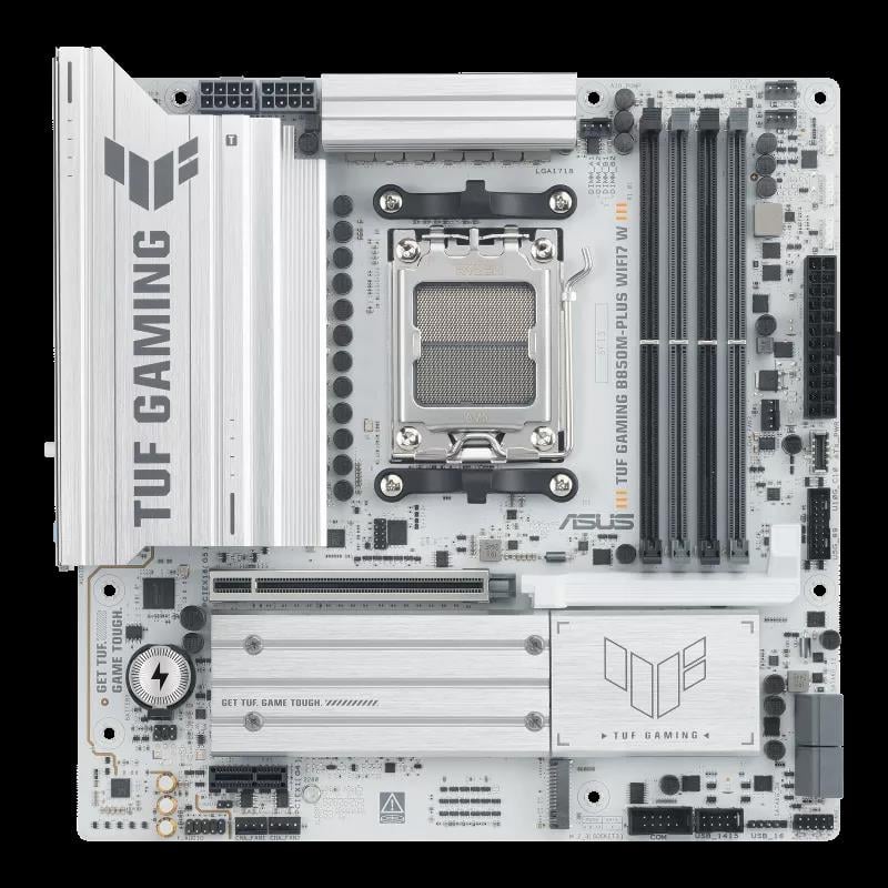 ASUS TUF GAMING B850M-PLUS WIFI 7 AMD ANAKART BEYAZ