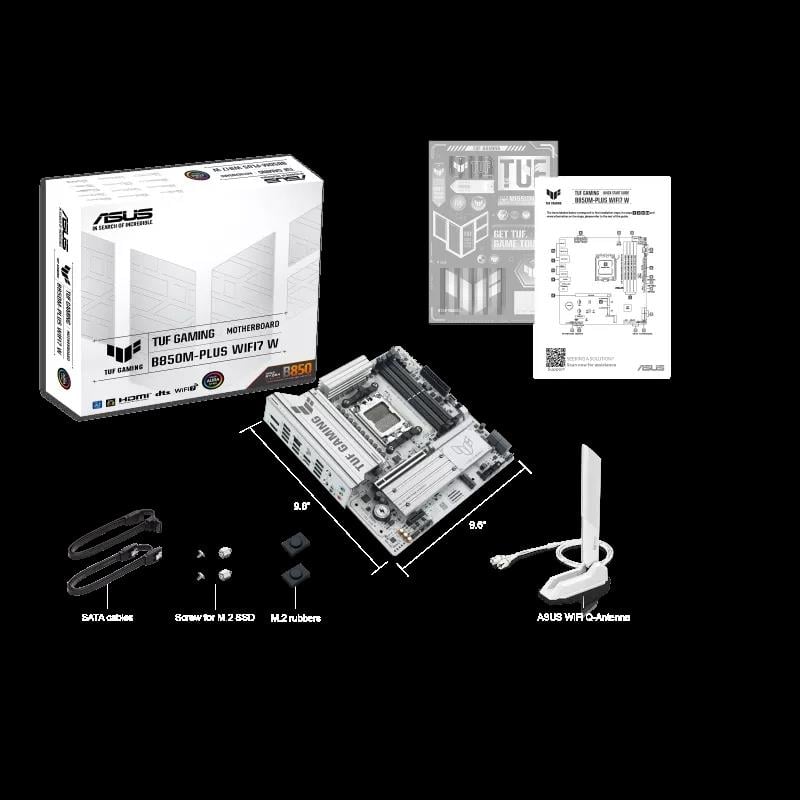 ASUS TUF GAMING B850M-PLUS WIFI 7 AMD ANAKART BEYAZ