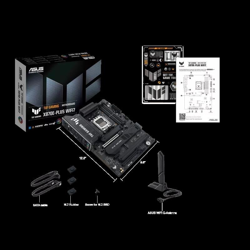 ASUS TUF GAMING X870E-PLUS WIFI 7 AMD AM5 DDR5 ATX