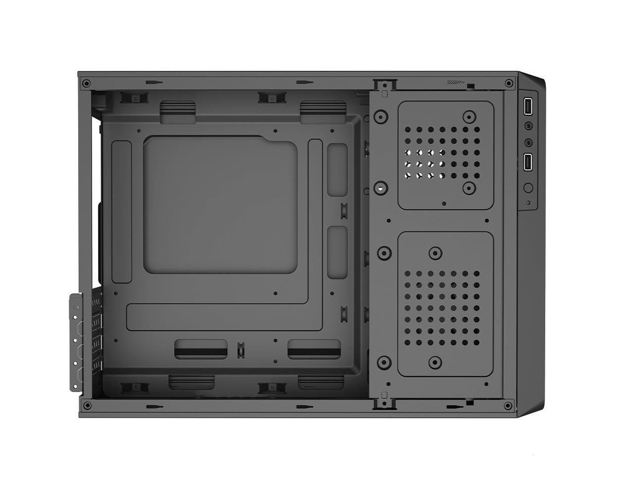 FRISBY FC-S6060B 300W SİYAH SLIM mATX KASA