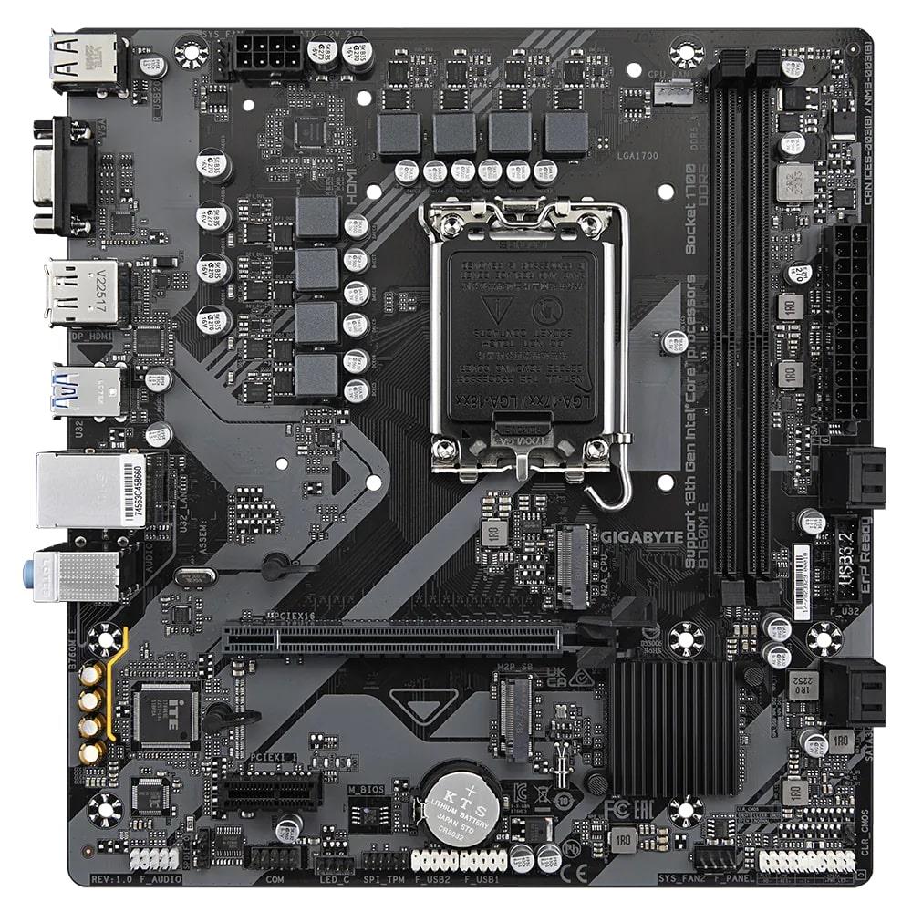 GIGABYTE B760M-E DDR5 HDMI VGA DP USB 1700P