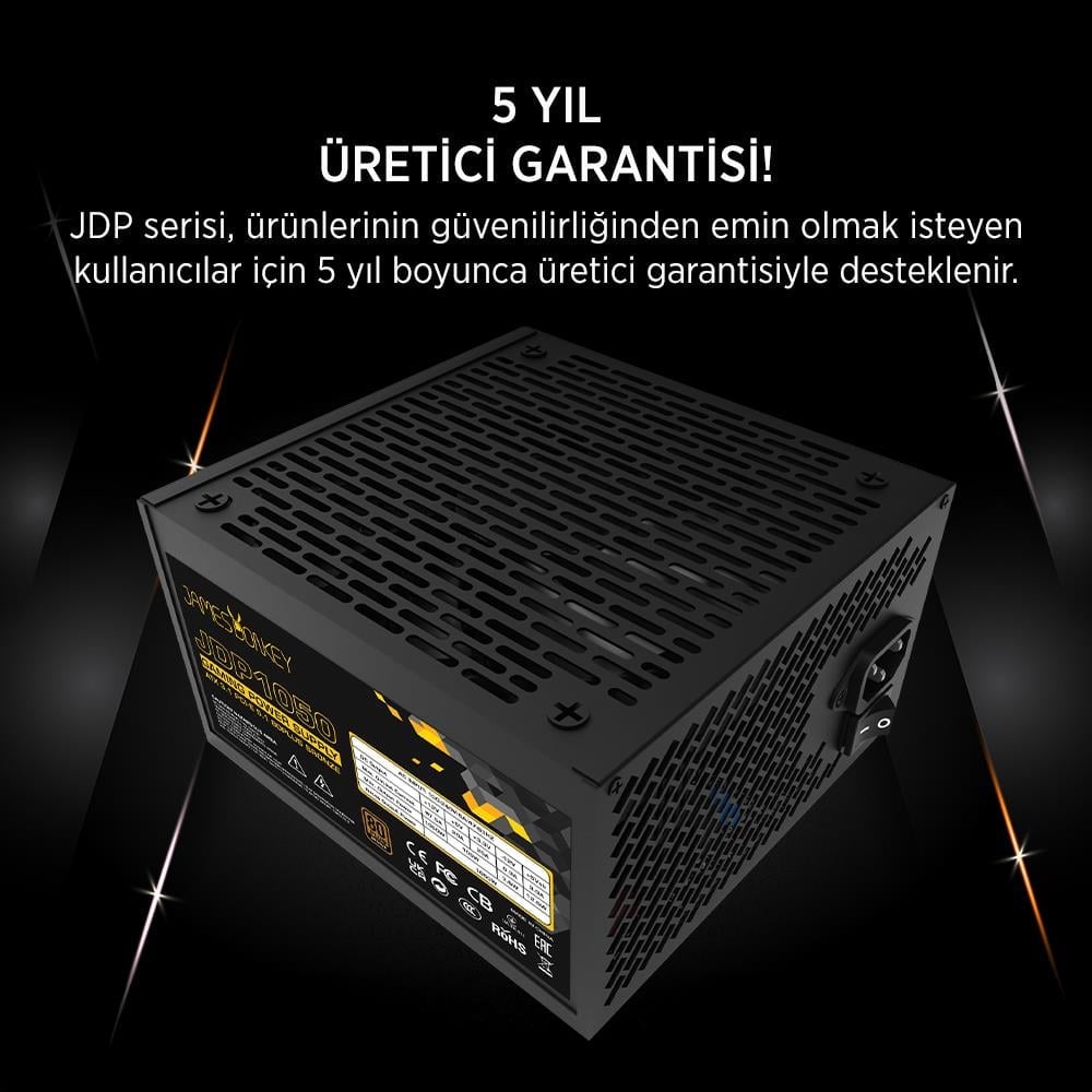 James Donkey JDP1050 APFC 12CM 1050W Bronze 80+ ATX 3.1 PCI-E 5.1 Power Supply