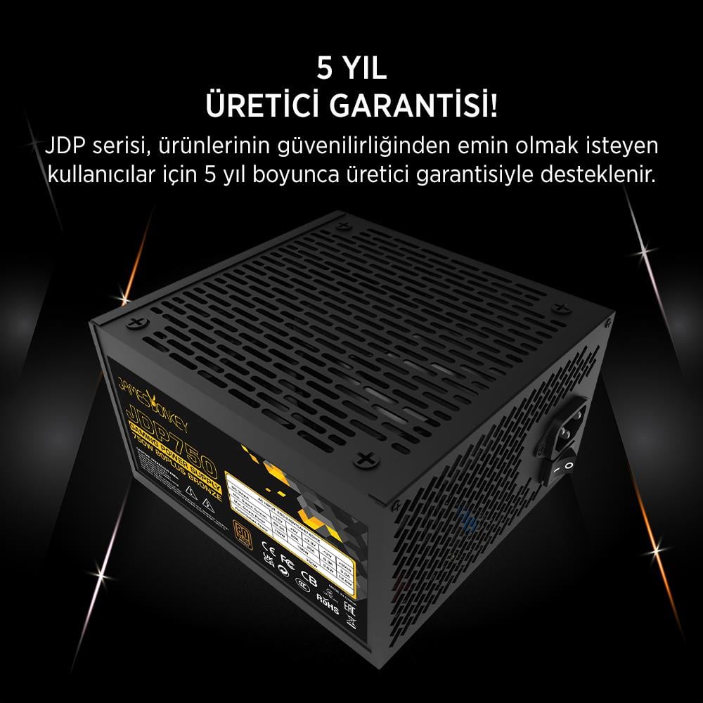 James Donkey JDP750 APFC 12CM 750W Bronze 80+ Power Supply
