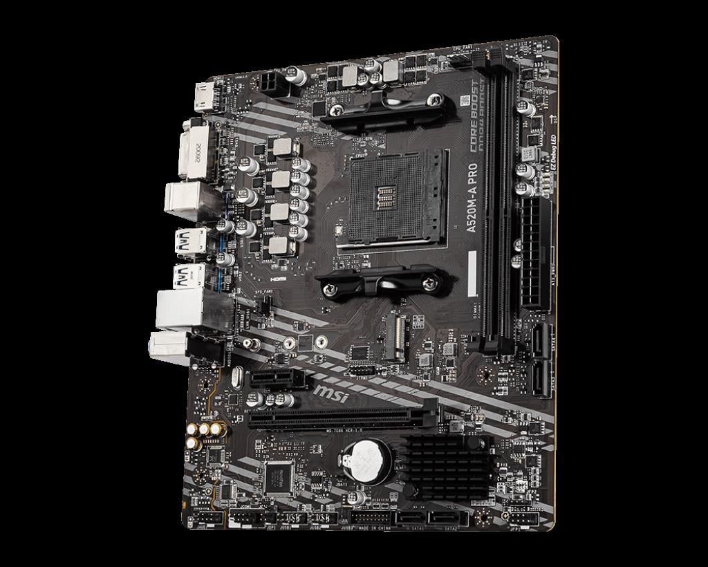 MSI A520M-A PRO DDR4 4600/1866Mhz M.2 M.ATX AM4