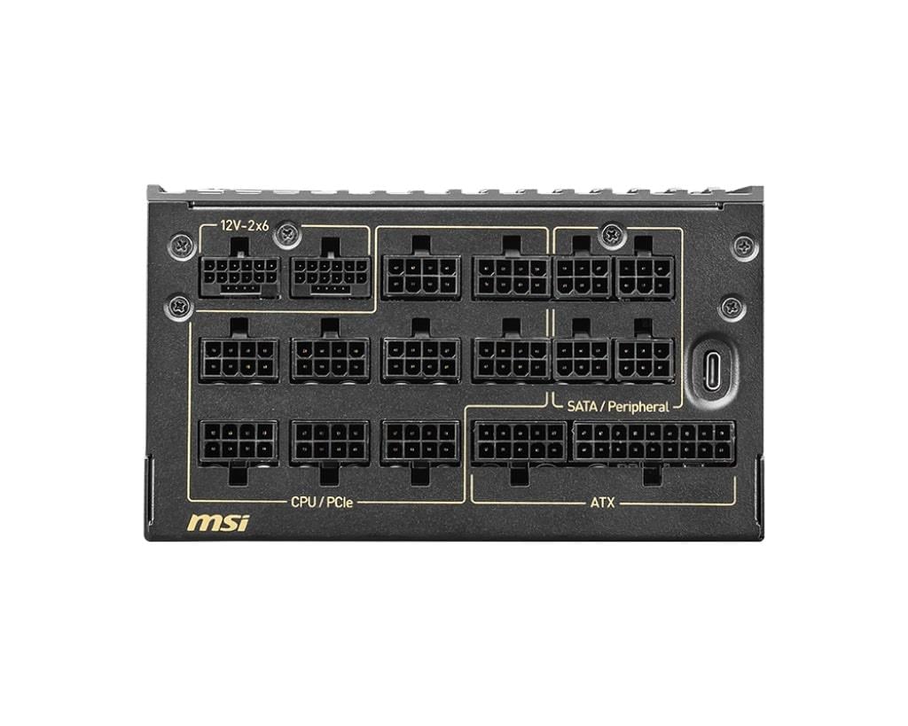 MSI MEG AI1600T PCIE5 1600W80+ TITANIUM FULMODULAR
