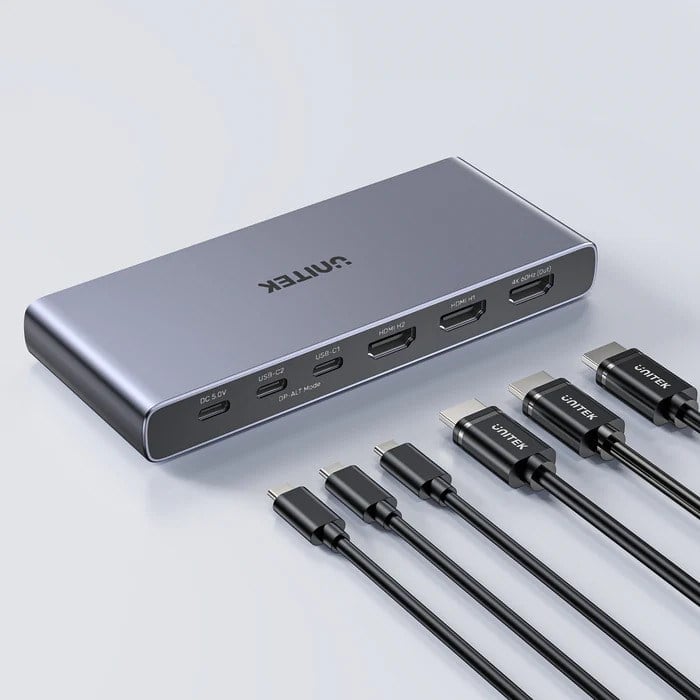 UNITEK 4K HDMI/USB-C SWITCH 4IN1OUT(V1313AGY01-EU)