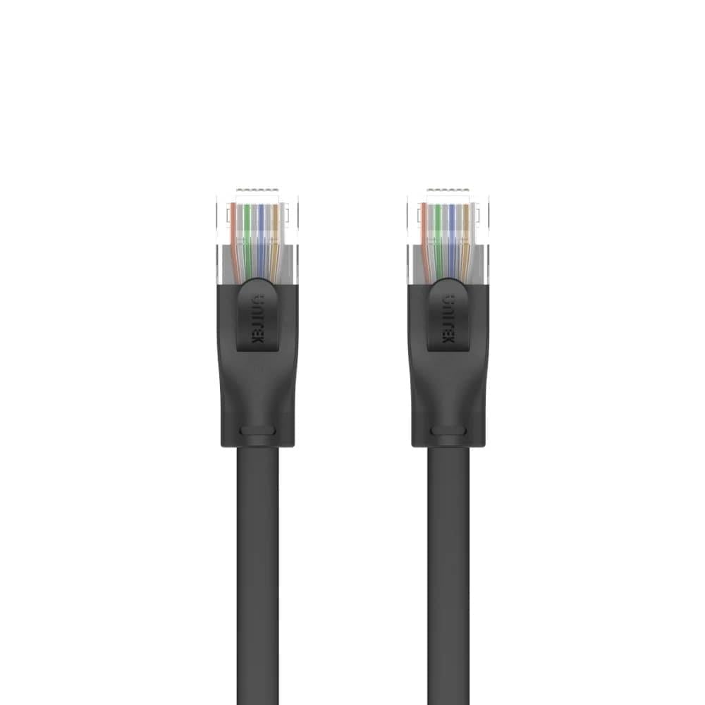 UNITEK CAT6 PATCH KABLO 1MT FLAT 1GBPS, SİYAH (C1809GBK)