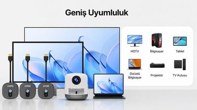 UNITEK CIFT ALICILI KABLOSUZ HDMI TRANSMITTER (V1711ABK01)