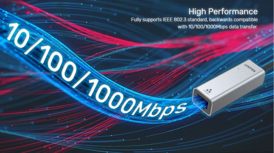 UNITEK HİBRİT USB-C/USB-A 2.5 GİGABİT ETHERNET ADAPTÖRÜ (U1313CGY01)