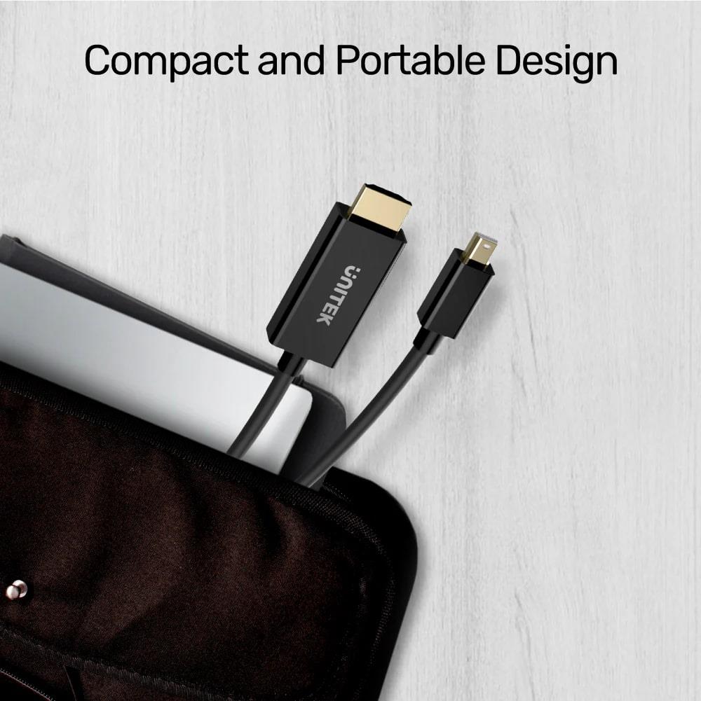 UNITEK MINI DISPLAYPORT TO HDMI DÖNÜŞTÜRÜCÜ 2MT 4K 30Hz (V1152A)