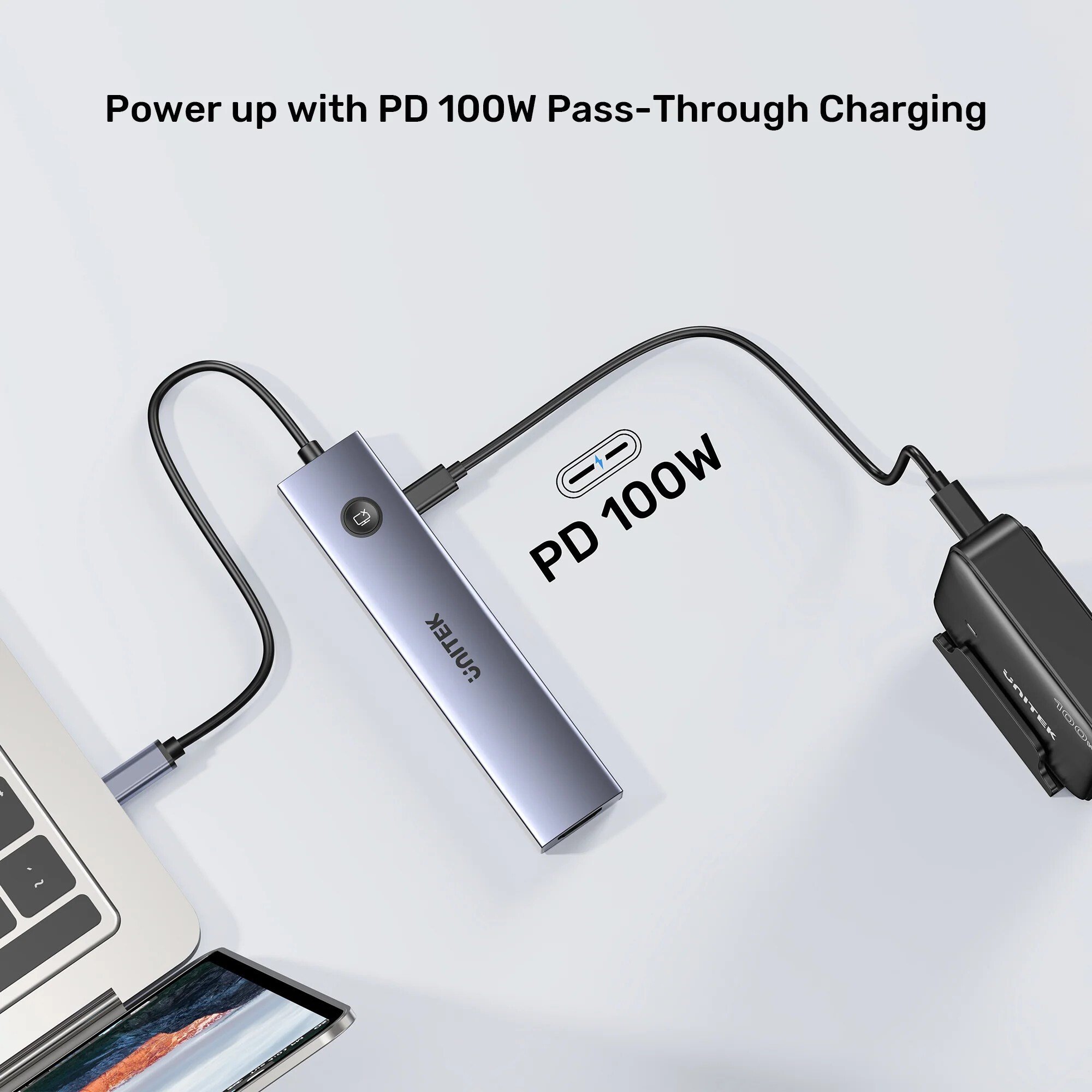 UNITEK UHUB S7 PRO 7-IN-1 5GBPS USB-C HUB (H1124AGY01)