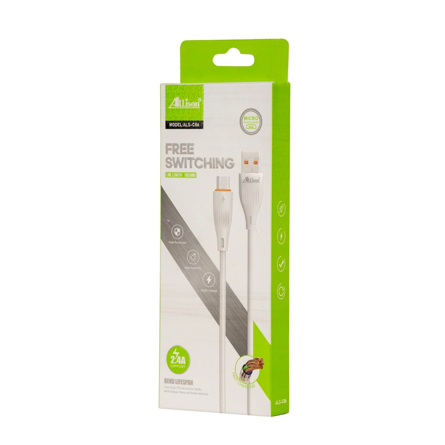 120W Type-A to Lightning, Type-C, Micro USB Hızlı Şarj Kablosu | 6A Destekli Bakır Telli Yapı | Yüksek Hızlı Veri Aktarımı