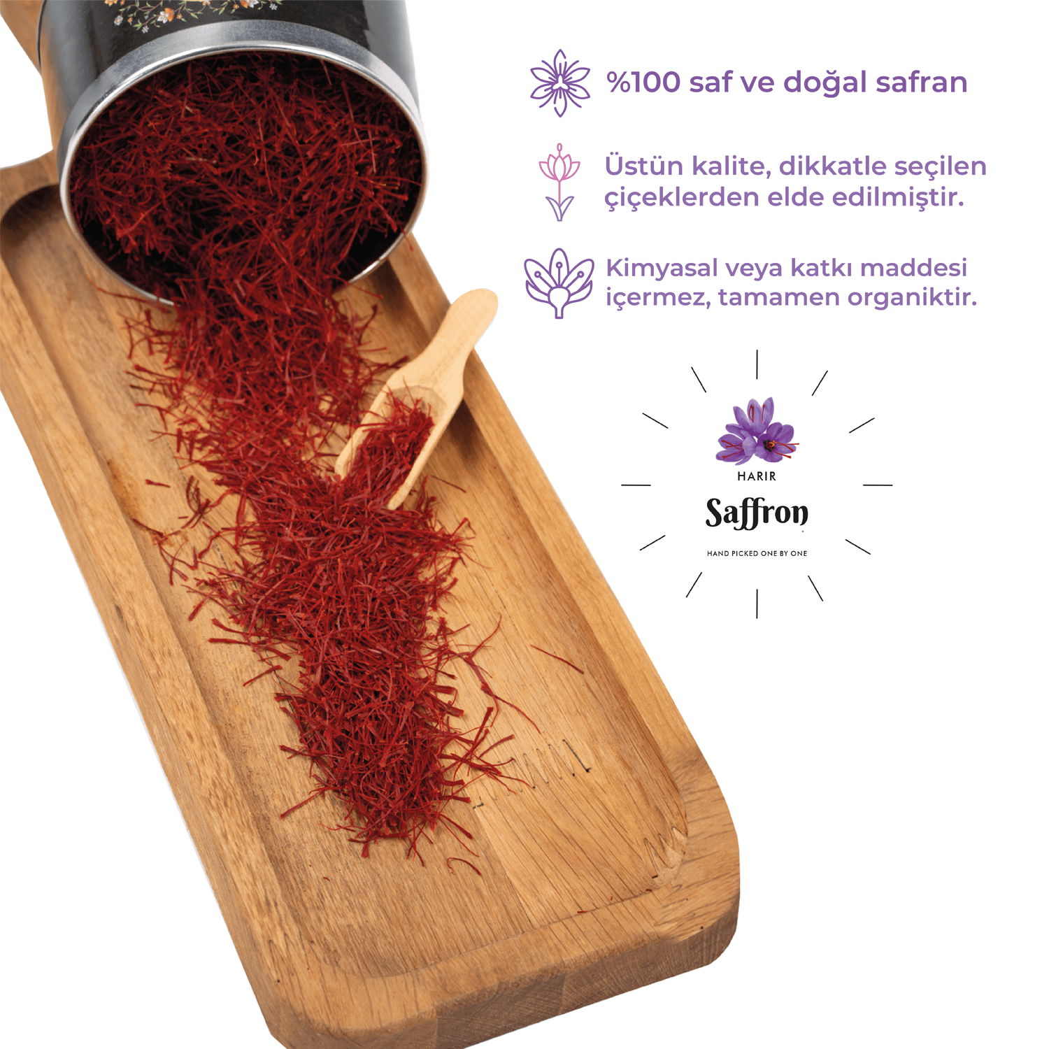 HARIR Birinci Sınıf Afgan Süper Negin Safran 1 gram (0.035 oz)