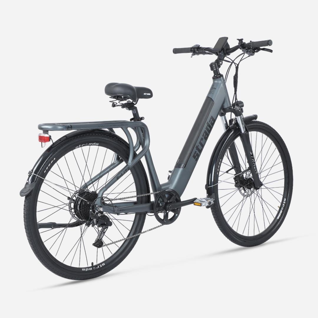 Strada E-Lite 28 inç 13 Ah 250 W Gizli Batarya Hidrolik Fren City Elektrikli Bisiklet