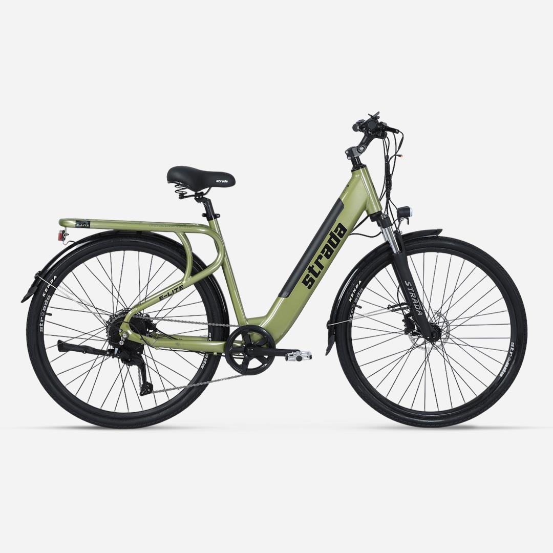 Strada E-Lite 28 inç 13 Ah 250 W Gizli Batarya Hidrolik Fren City Elektrikli Bisiklet