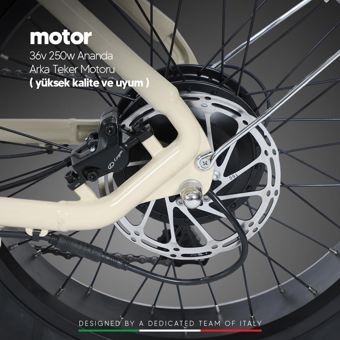Strada E-Moto 20 Jant Çift Amortisörlü Fatbike Elektrikli Bisiklet