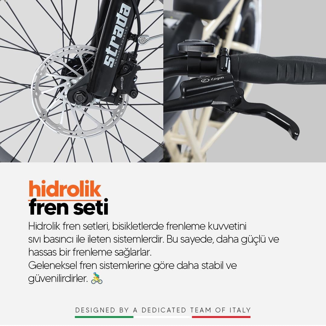 Strada E-Moto 20 Jant Çift Amortisörlü Fatbike Elektrikli Bisiklet