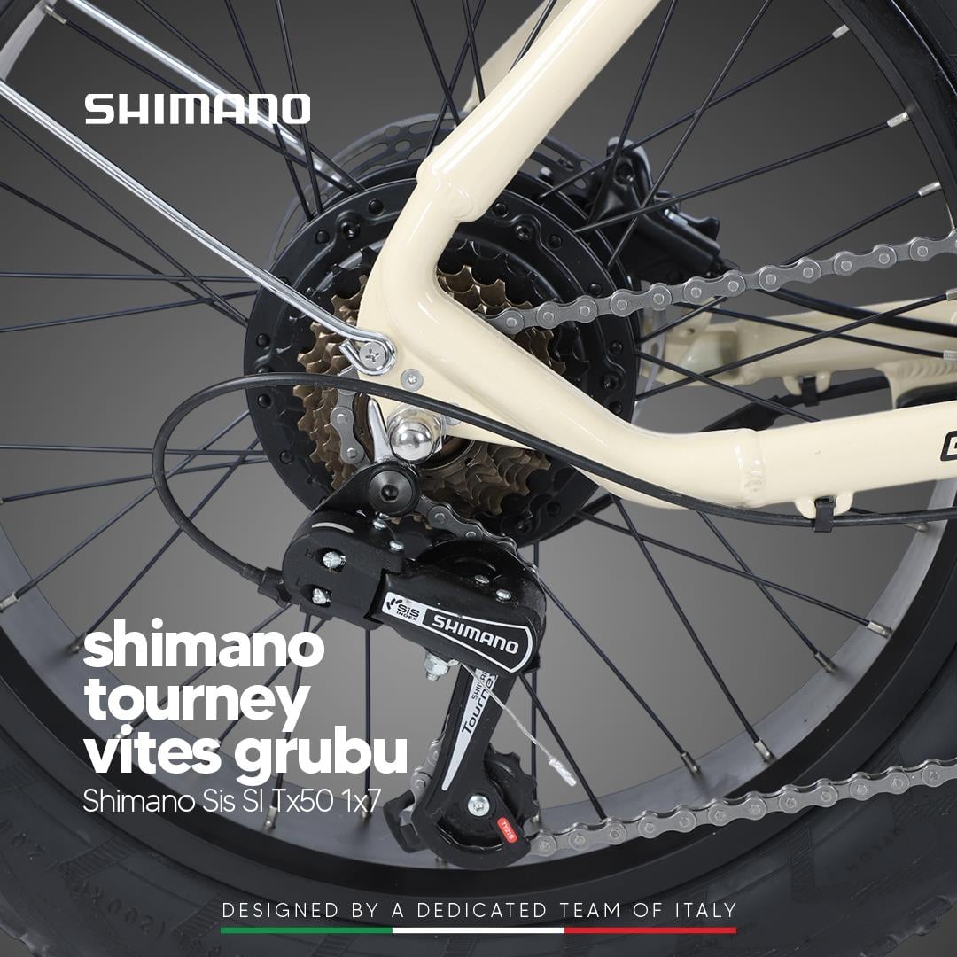 Strada E-Moto 20 Jant Çift Amortisörlü Fatbike Elektrikli Bisiklet