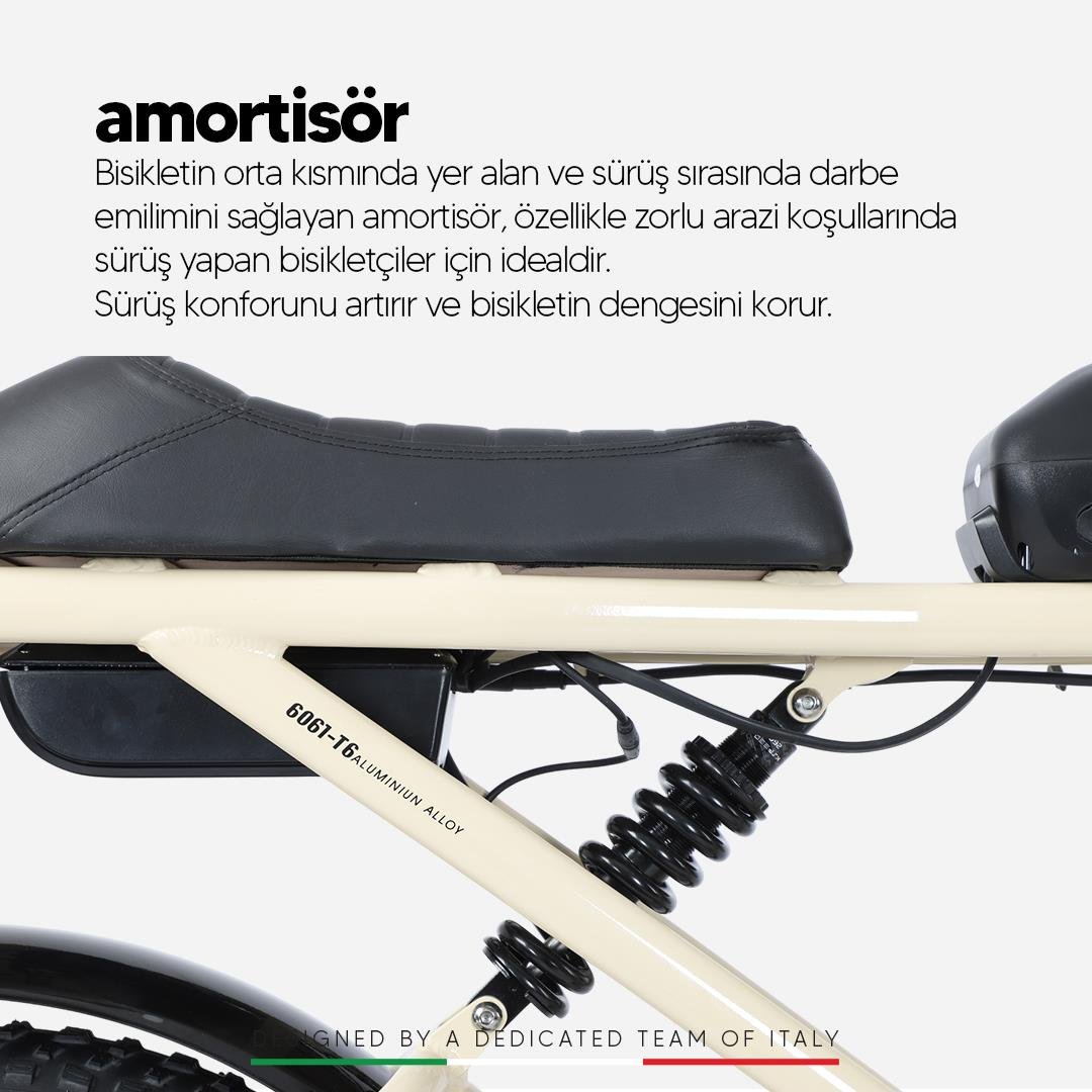 Strada E-Moto 20 Jant Çift Amortisörlü Fatbike Elektrikli Bisiklet