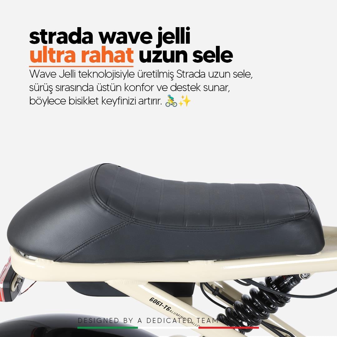Strada E-Moto 20 Jant Çift Amortisörlü Fatbike Elektrikli Bisiklet