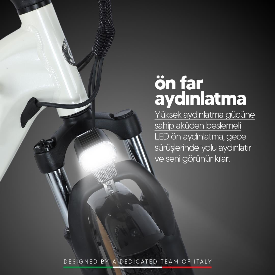 Strada E-Next 20 İnç Katlanabilir 12,8 Ah 250 W Gizli Batarya Katlanır Elektrikli Bisiklet