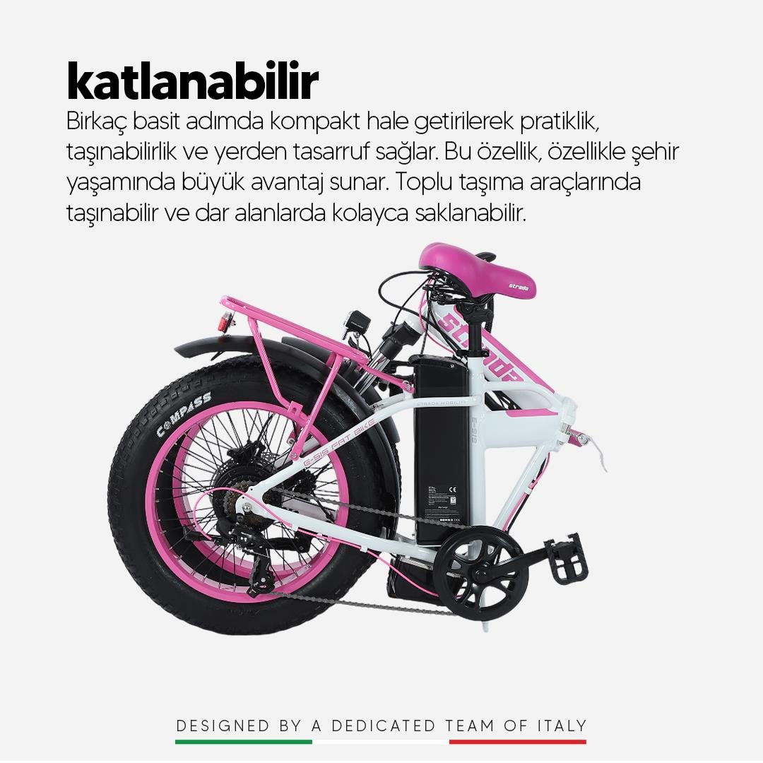 Strada E-SIS Fat Bike 20 Jant Bisiklet