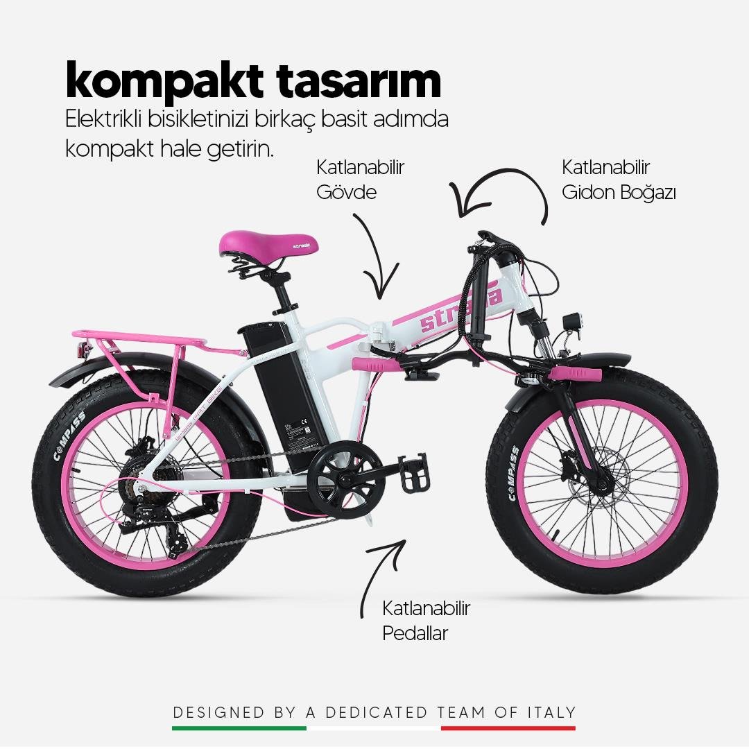 Strada E-SIS Fat Bike 20 Jant Bisiklet