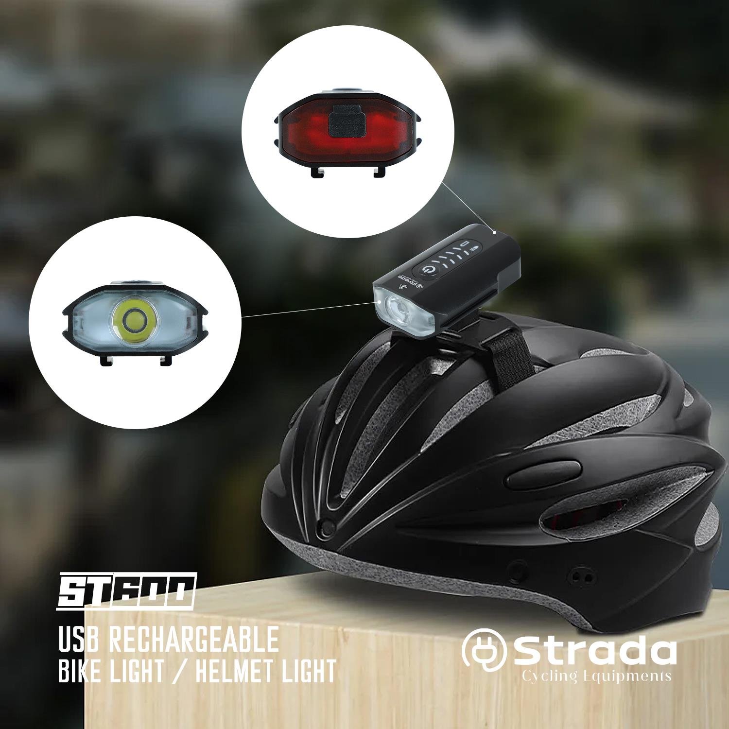 Strada ST-600 Çift Yönlü Lityum Şarj Edilebilir Far
