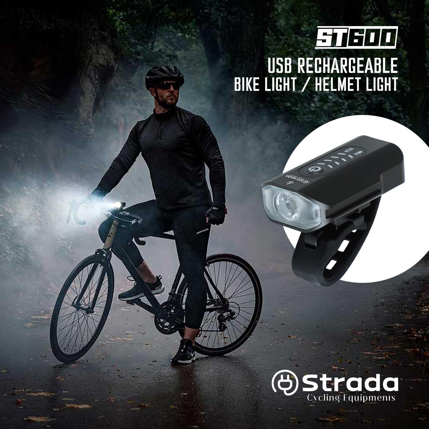 Strada ST-600 Çift Yönlü Lityum Şarj Edilebilir Far