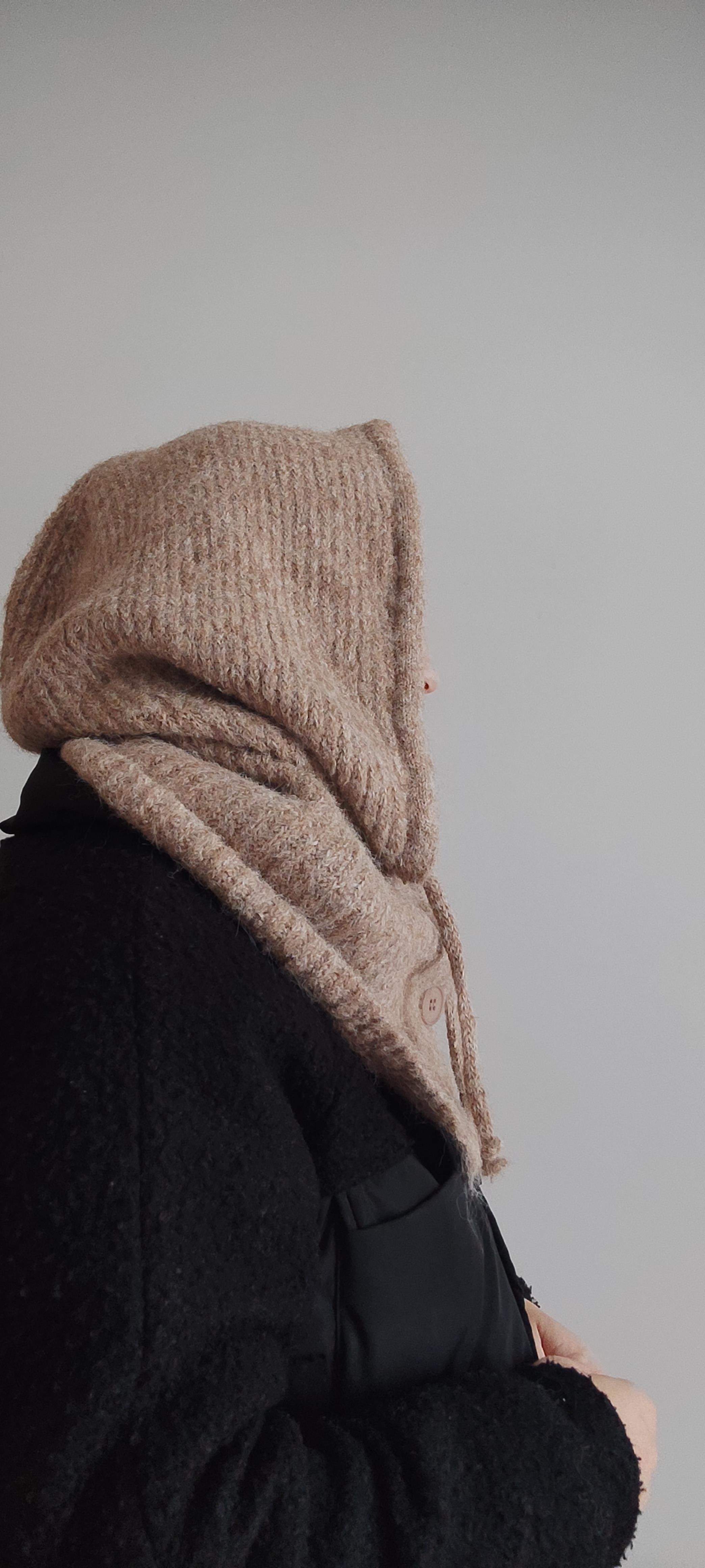 CAMEL DÜĞMELİ BALACLAVA 