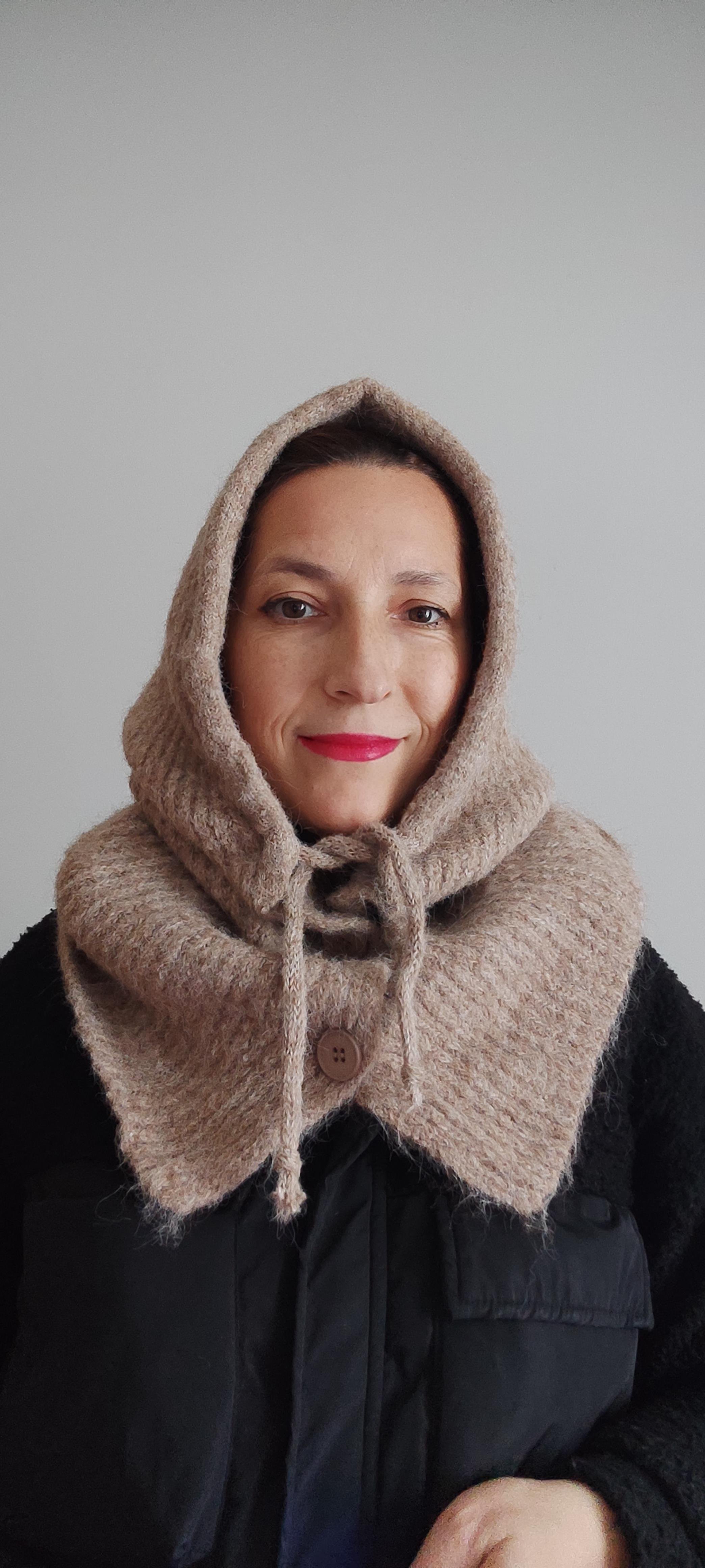 CAMEL DÜĞMELİ BALACLAVA 