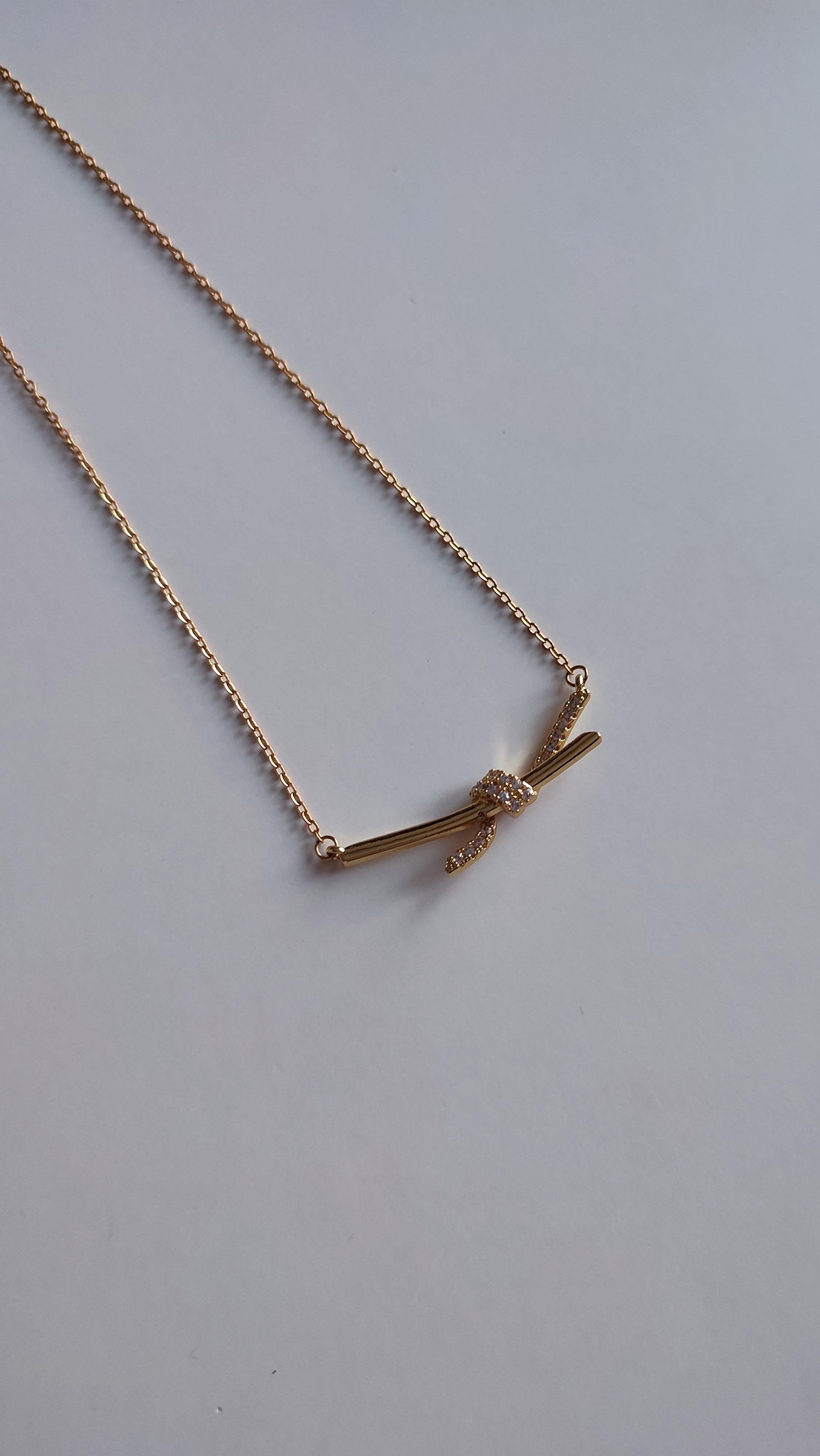 ÇELİK GOLD DÜĞÜM MODEL KOLYE (50 cm)
