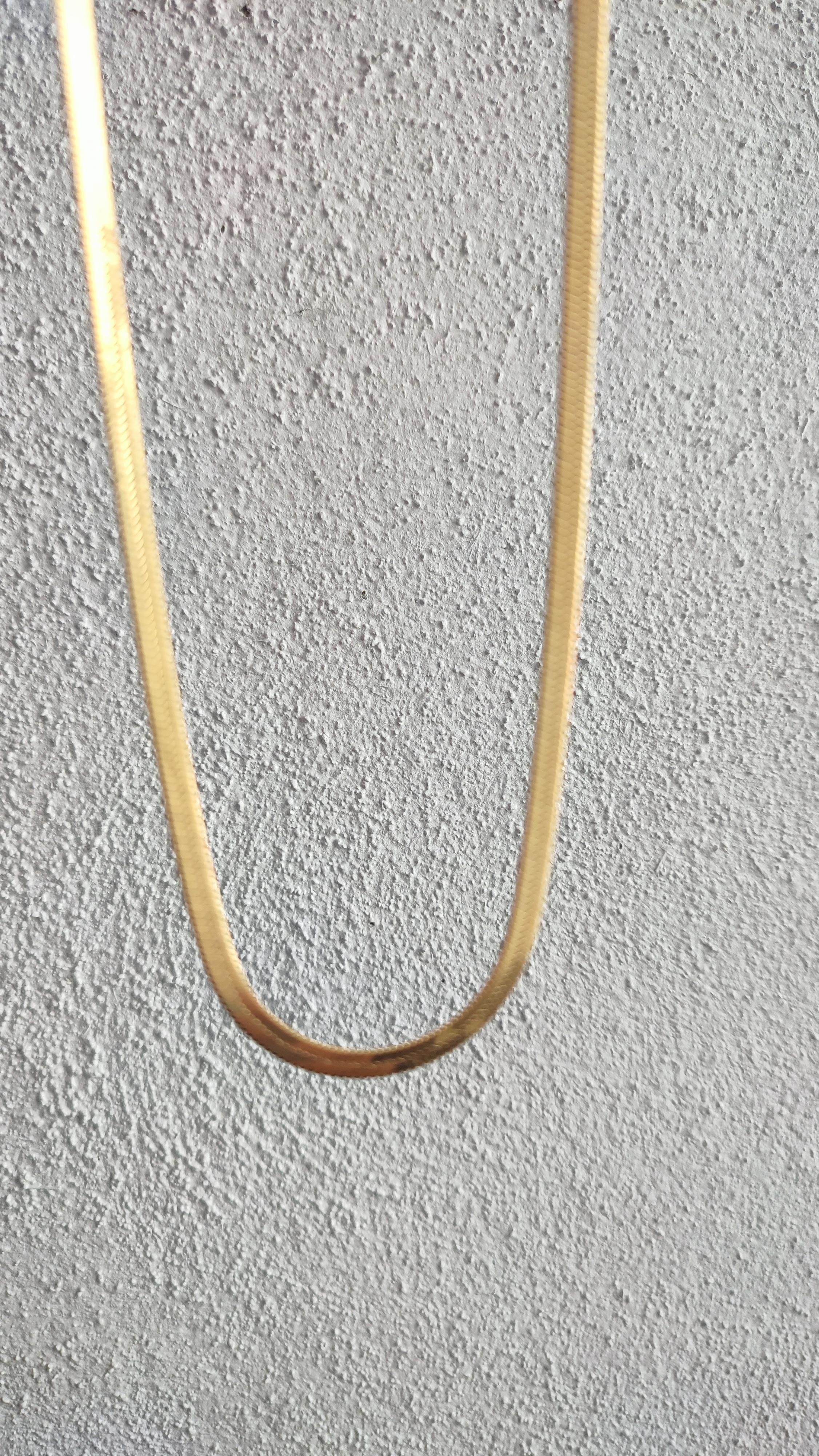 ÇELİK GOLD EZME KOLYE (65cm)