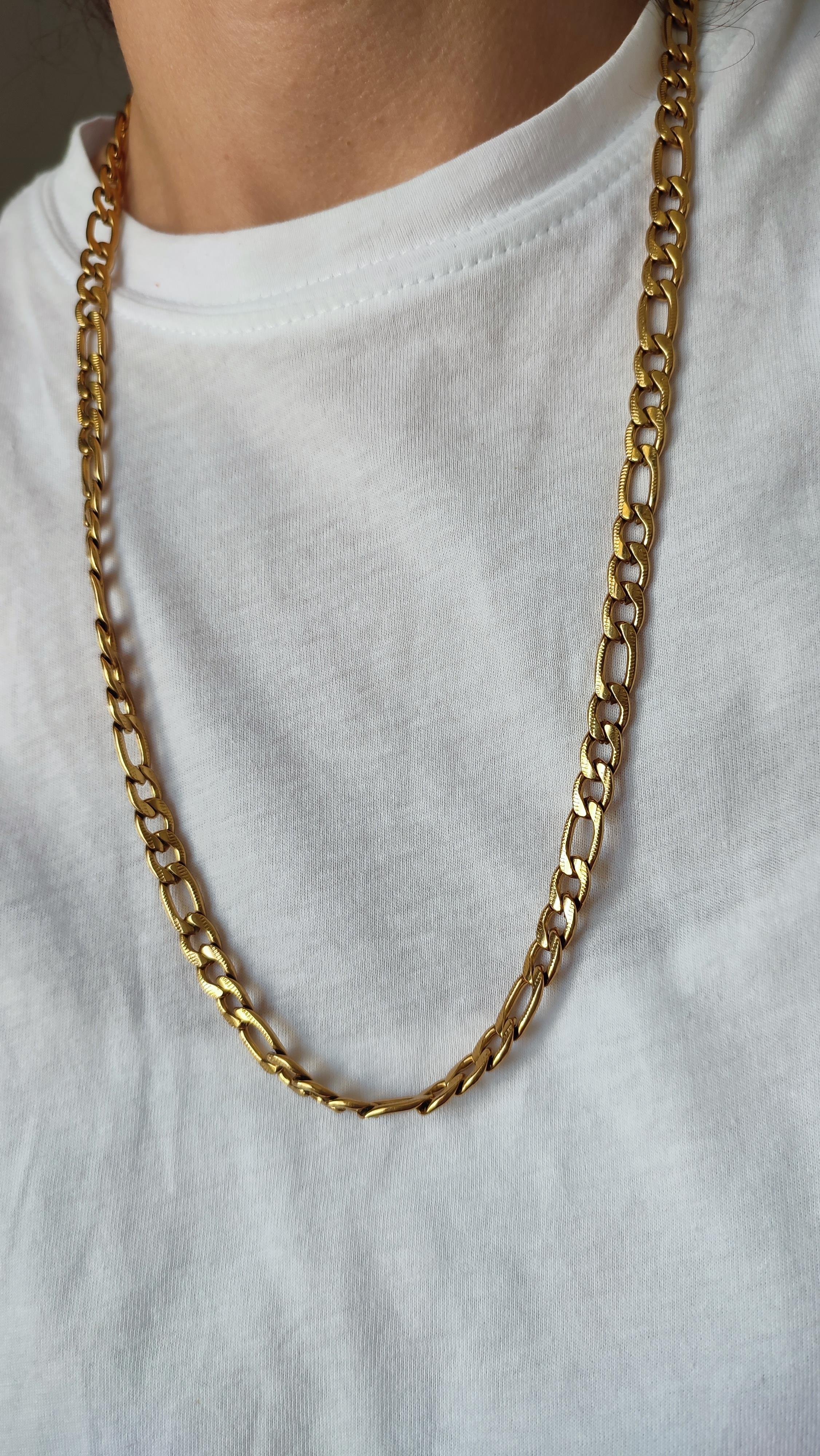 Çelik Gold Klâsik Zincir Kolye (65 cm)
