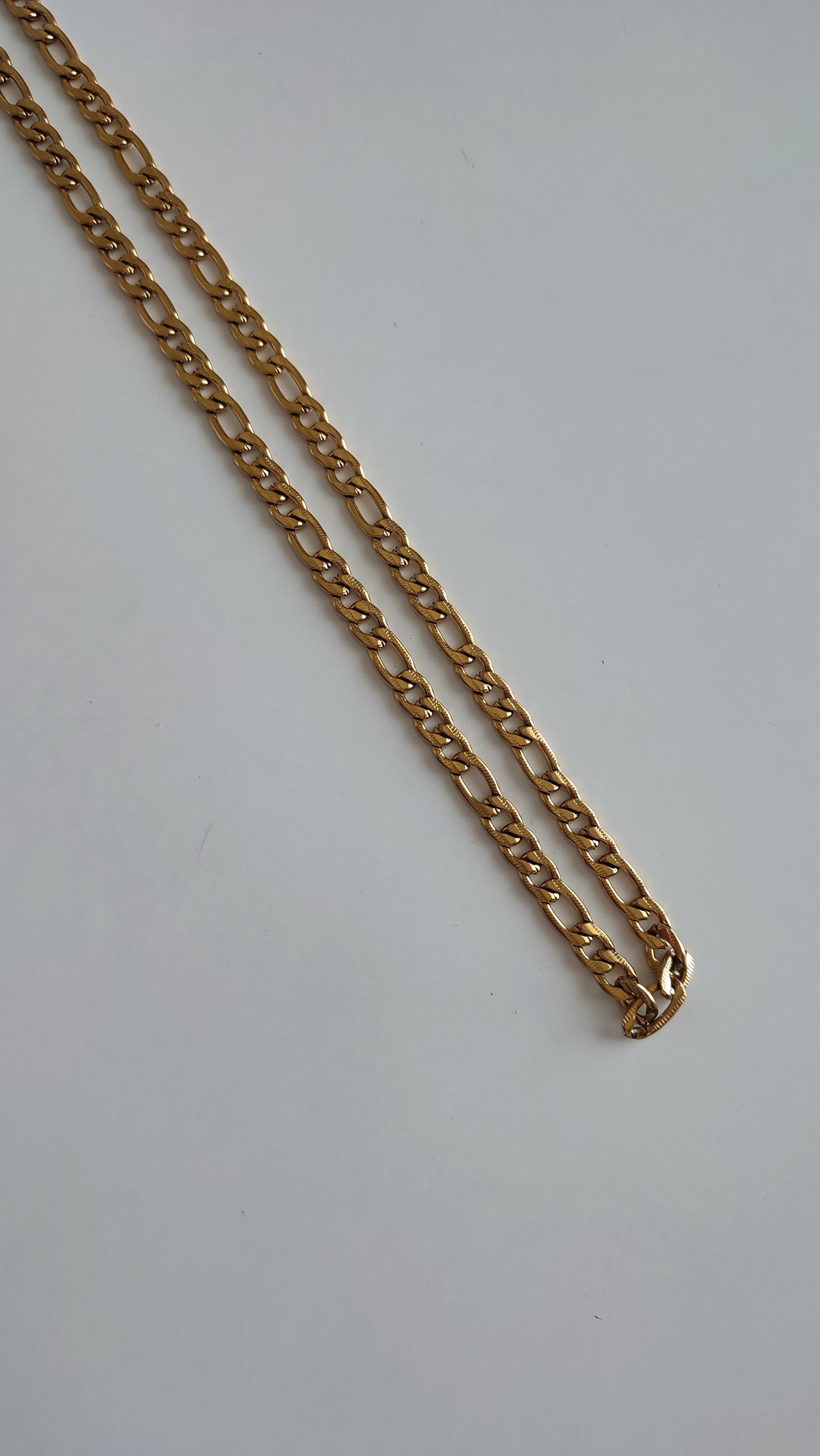 Çelik Gold Klâsik Zincir Kolye (65 cm)